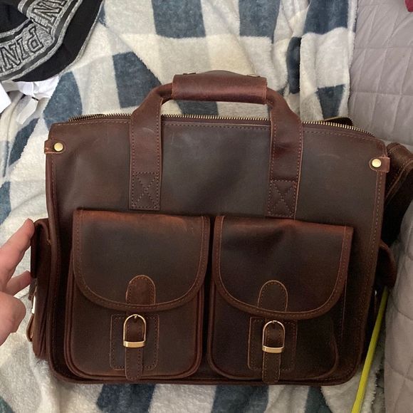 Other - Formal Business Bag Genuine Leather Briefcase Bag